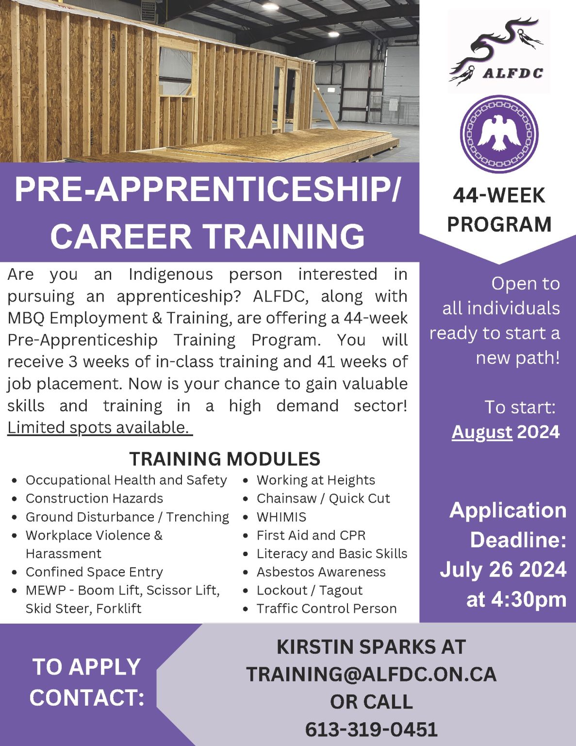 pre-apprenticeship training – Chippewas of Nawash Unceded First Nation